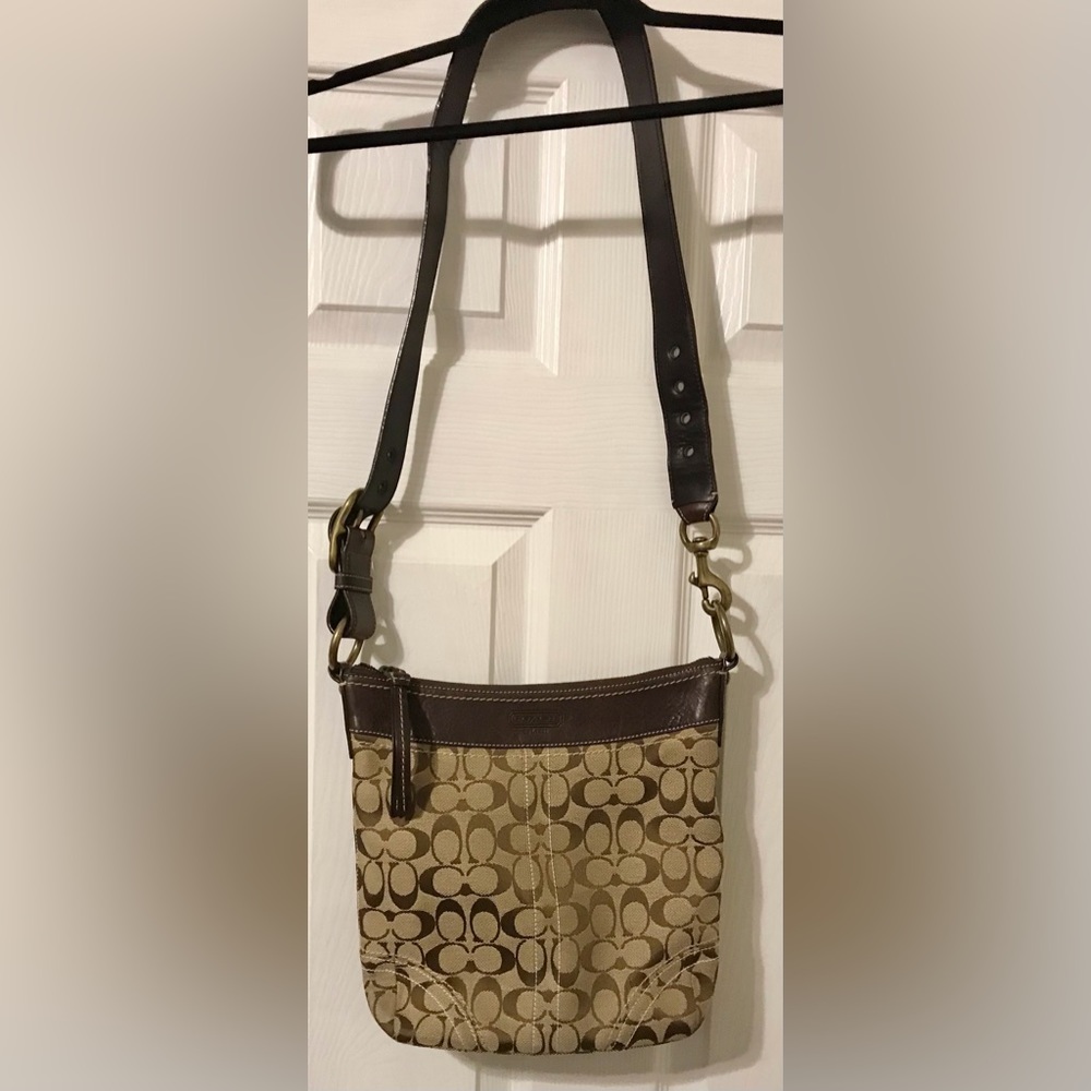 Coach Crossbody/Shoulder Brown & Tan Bag